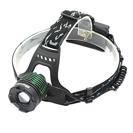 Zoom Headlamp LED Torch light CREE XM-T6 Head lamp Rechargeable Zoomable 5000Lm super T6 (included Battery + Charger + Car charger)