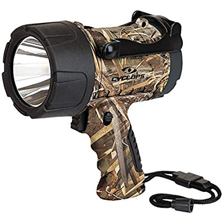 Cyclops 350 Lumen Waterproof Spotlight LED requires 3 AA Batteries Polymer.