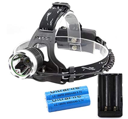 GorEAD CREE XML XM-L T6 LED 1200 LM Lumens Headlamp Head Light Headlight with 2x 18650 Battery and Charger